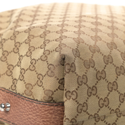 Gucci Monogram Large Bamboo Bar Tassel Shoulder Bag Brown 9 of 13
