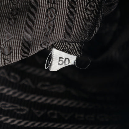 Prada Metallic Saffiano Lux Bowler Pirite 7 of 18