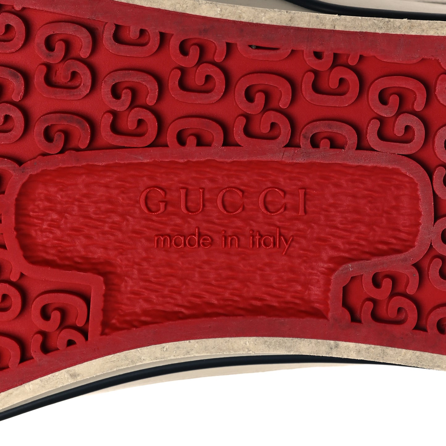 GG Monogram Web Womens 1977 Tennis Sneakers 38 Beige Ebony Mystic White