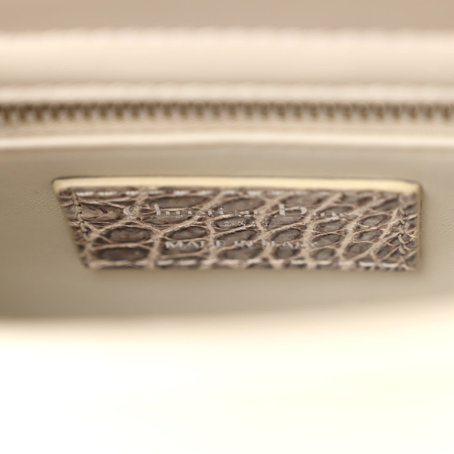 Christian Dior Niloticus Crocodile Himalaya Mini Lady Dior White 6 of 9