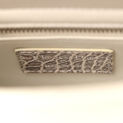 Christian Dior Niloticus Crocodile Himalaya Mini Lady Dior White 6 of 9