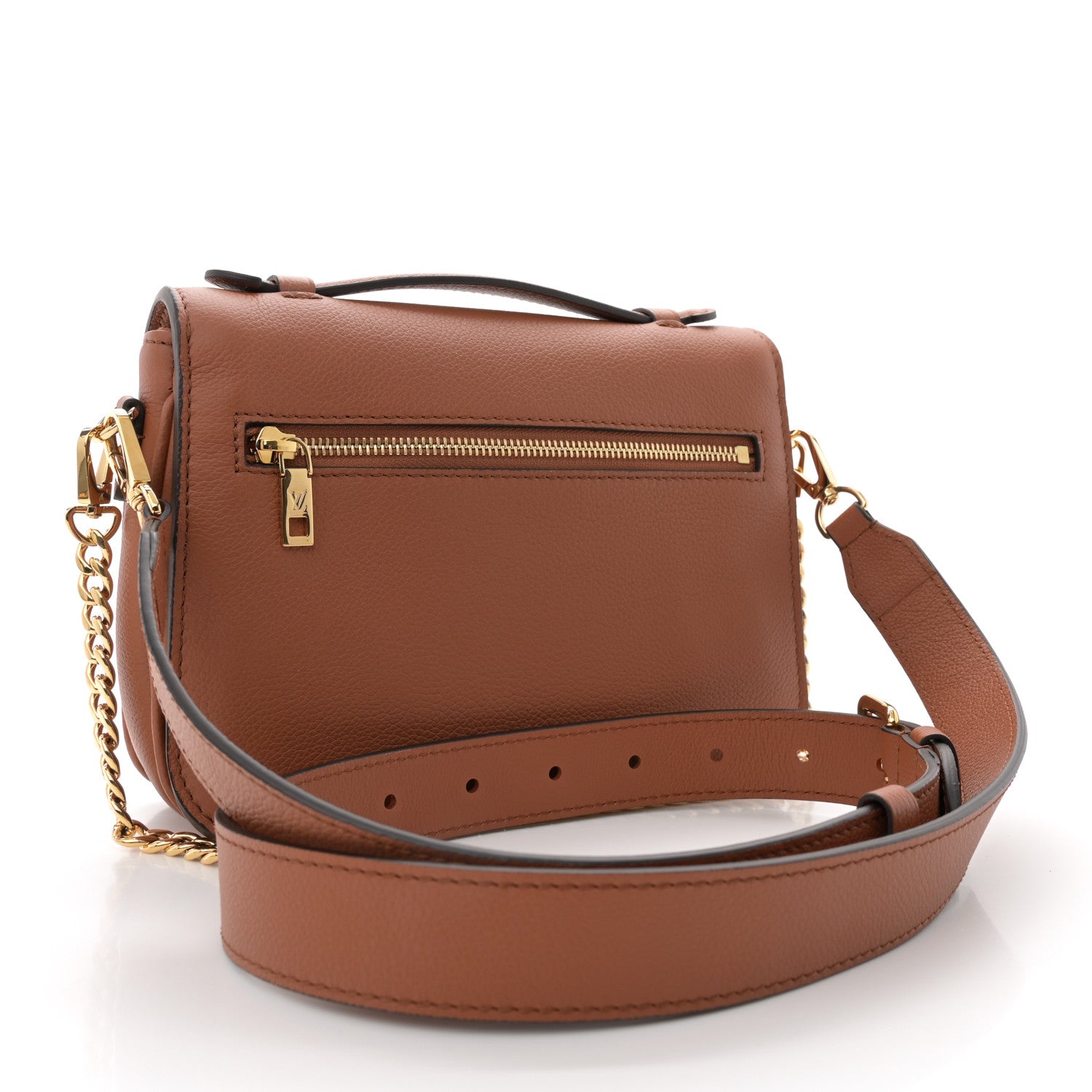 Louis Vuitton Grained Calfskin Lockme Oxford Cognac 3 of 11