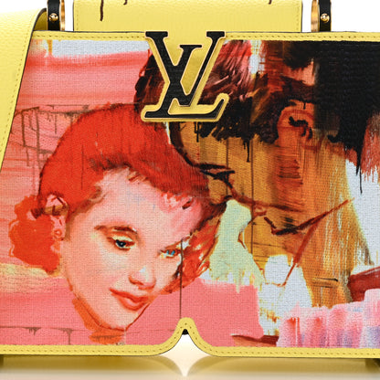 Louis Vuitton Taurillon Embroidered Tenderness Capucines MM Yellow Multicolor 9 of 13