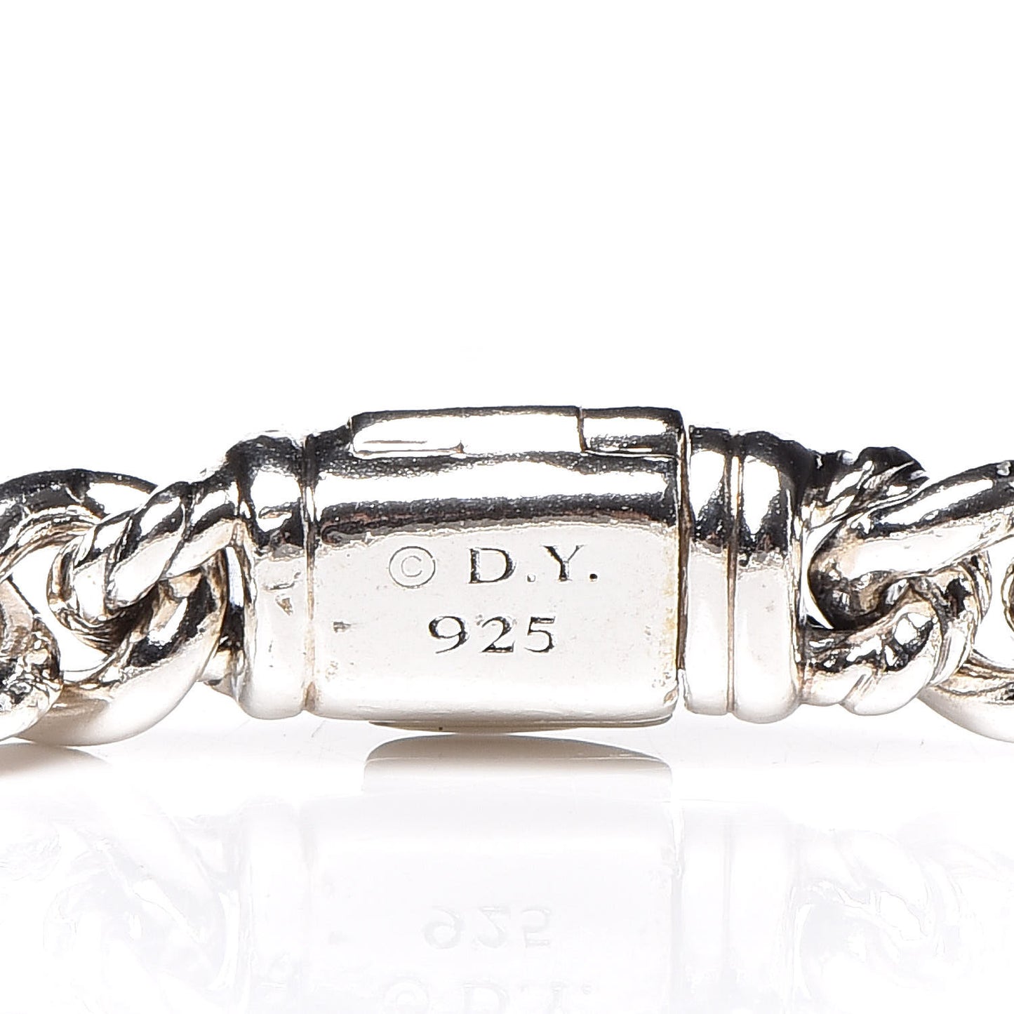 Sterling Silver Diamond 7mm Petite Pave Curb Link ID Bracelet