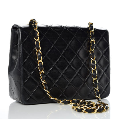 Chanel Lambskin Quilted Mini Square Flap Black 3 of 9
