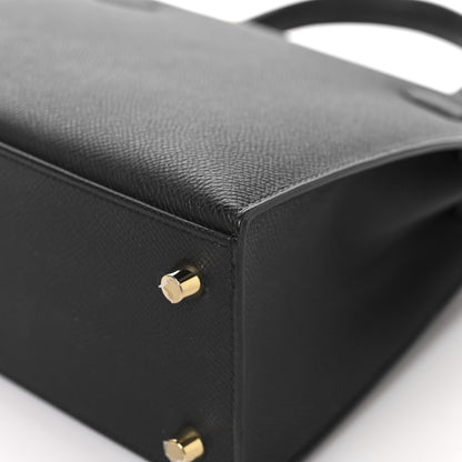 Hermes Epsom Kelly Sellier 25 Black 12 of 14