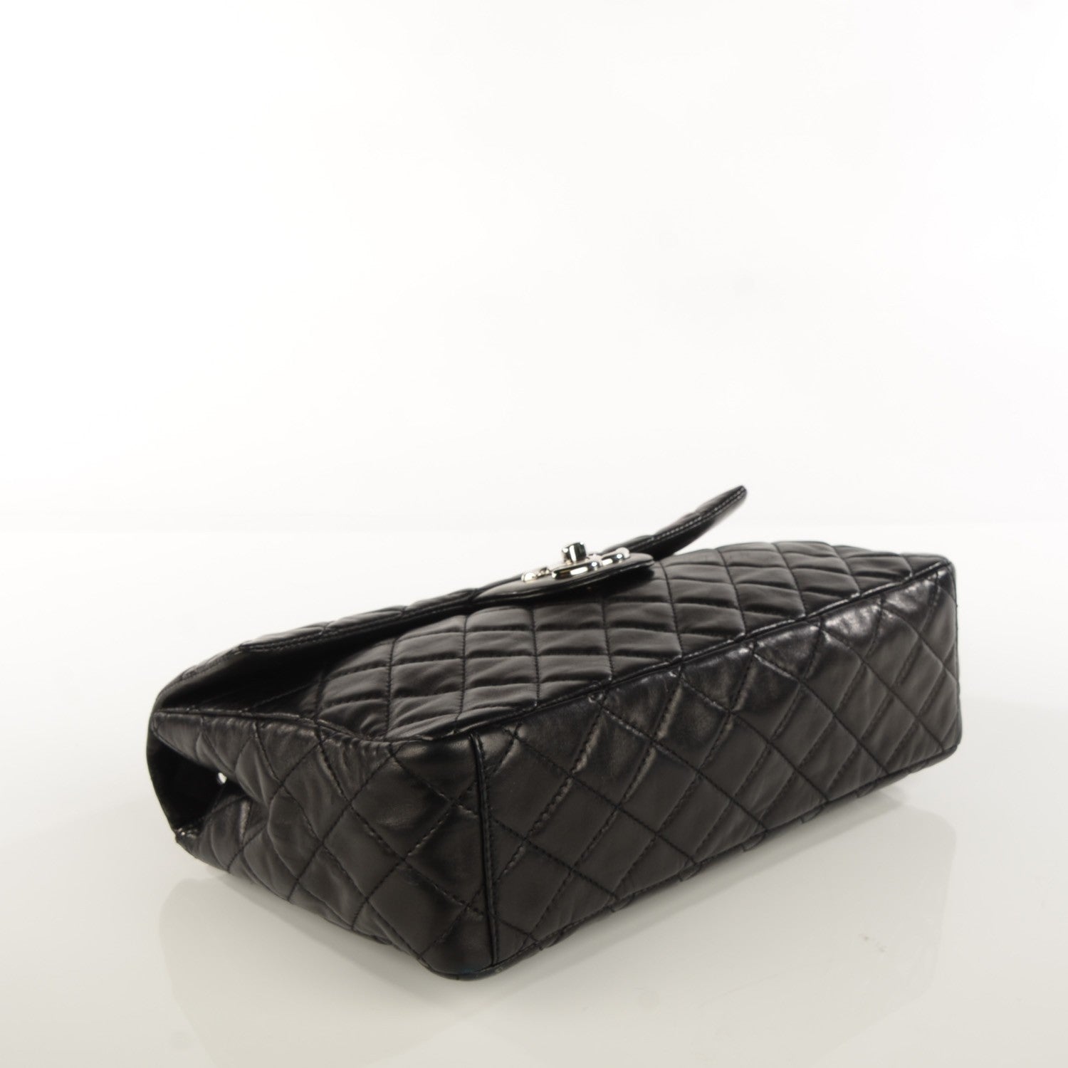 Chanel Lambskin Quilted Maxi Single Flap Black 4 of 9