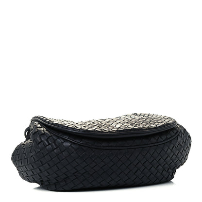 Bottega Veneta Nappa Intrecciato Message Bag Black 3 of 11