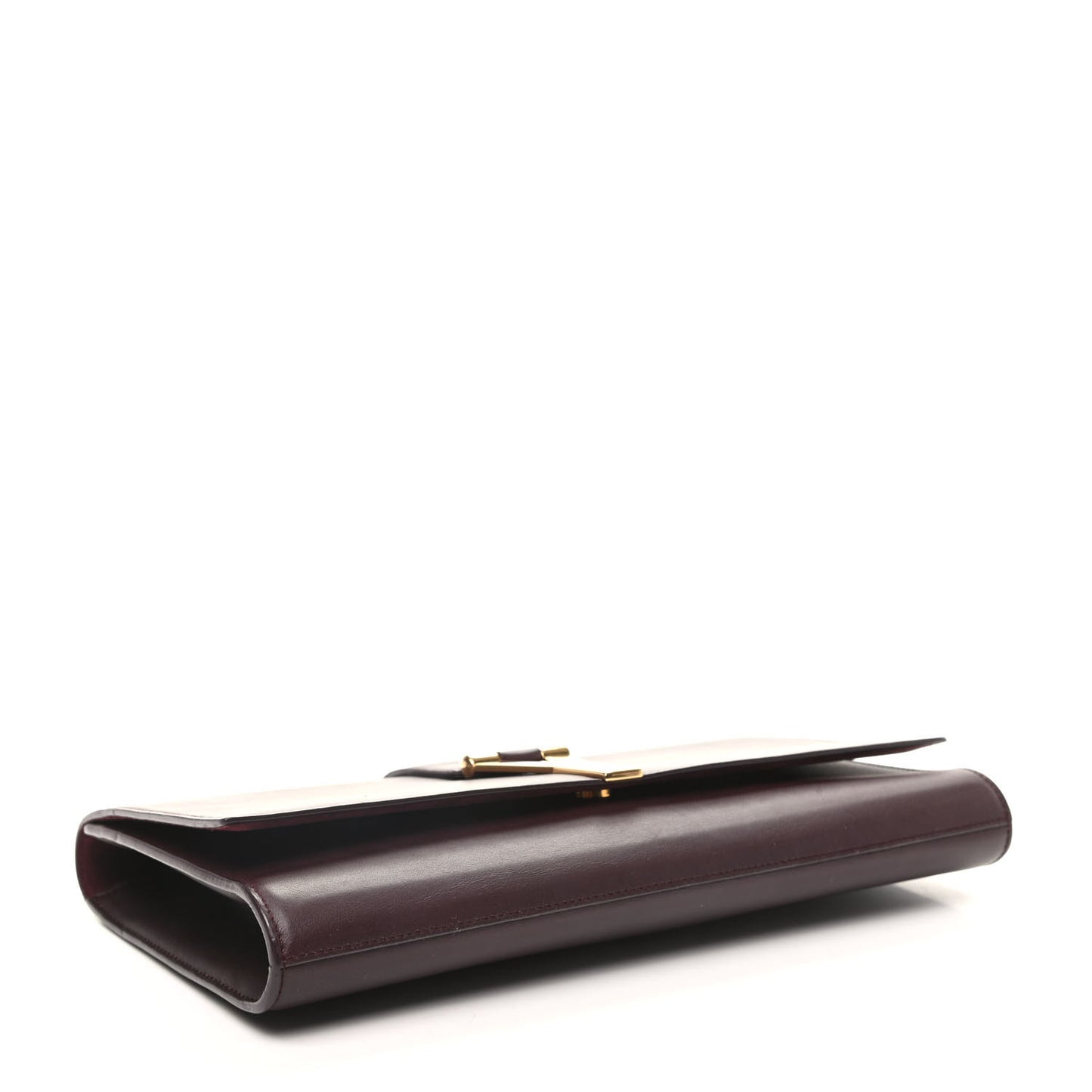Calfskin Classic Y Ligne Clutch Bordeaux