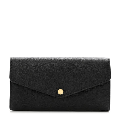 Louis Vuitton Empreinte Sarah Wallet NM Black 1 of 8