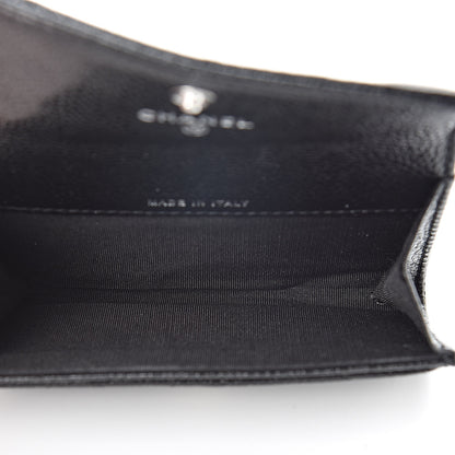 Chanel Caviar Quilted Flap Card Holder So Black 5 of 9