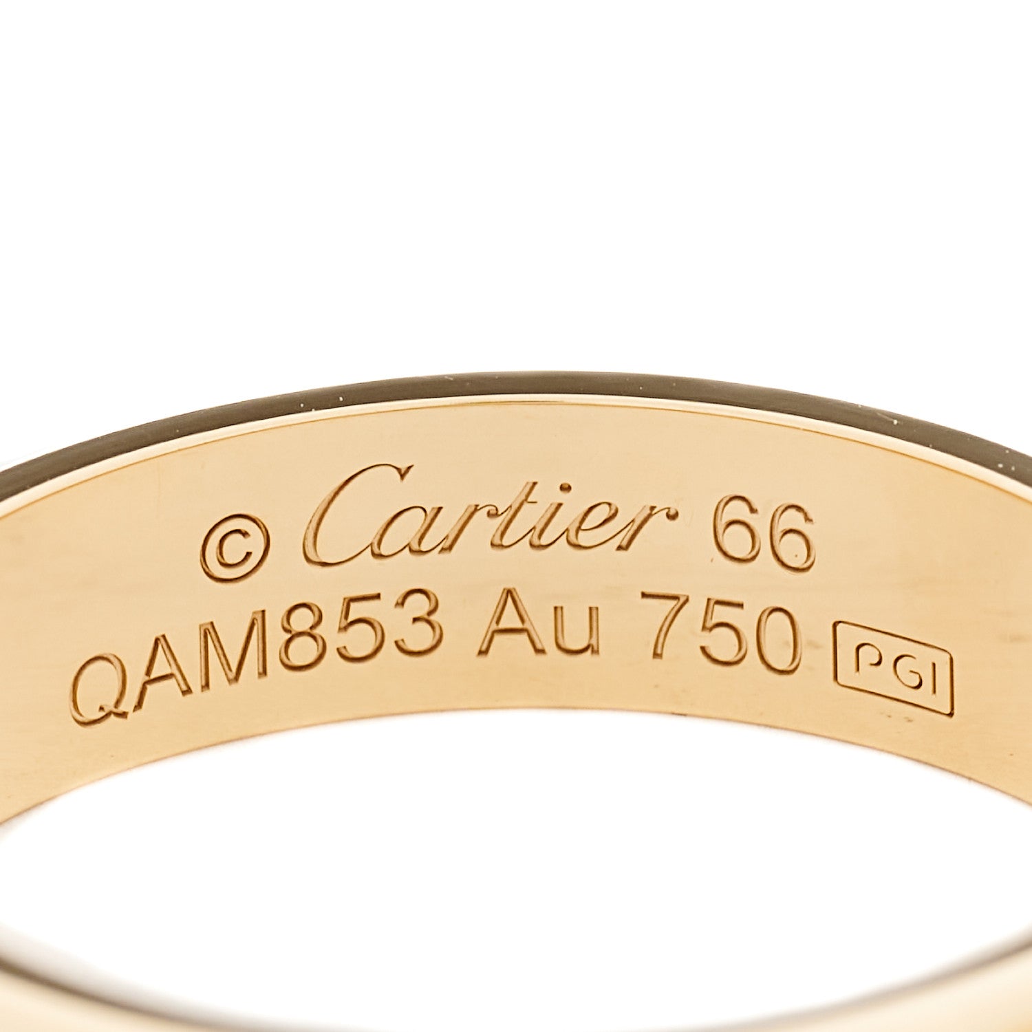 Cartier 18K Yellow Gold 5.5mm LOVE Ring 66 11.5 4 of 5