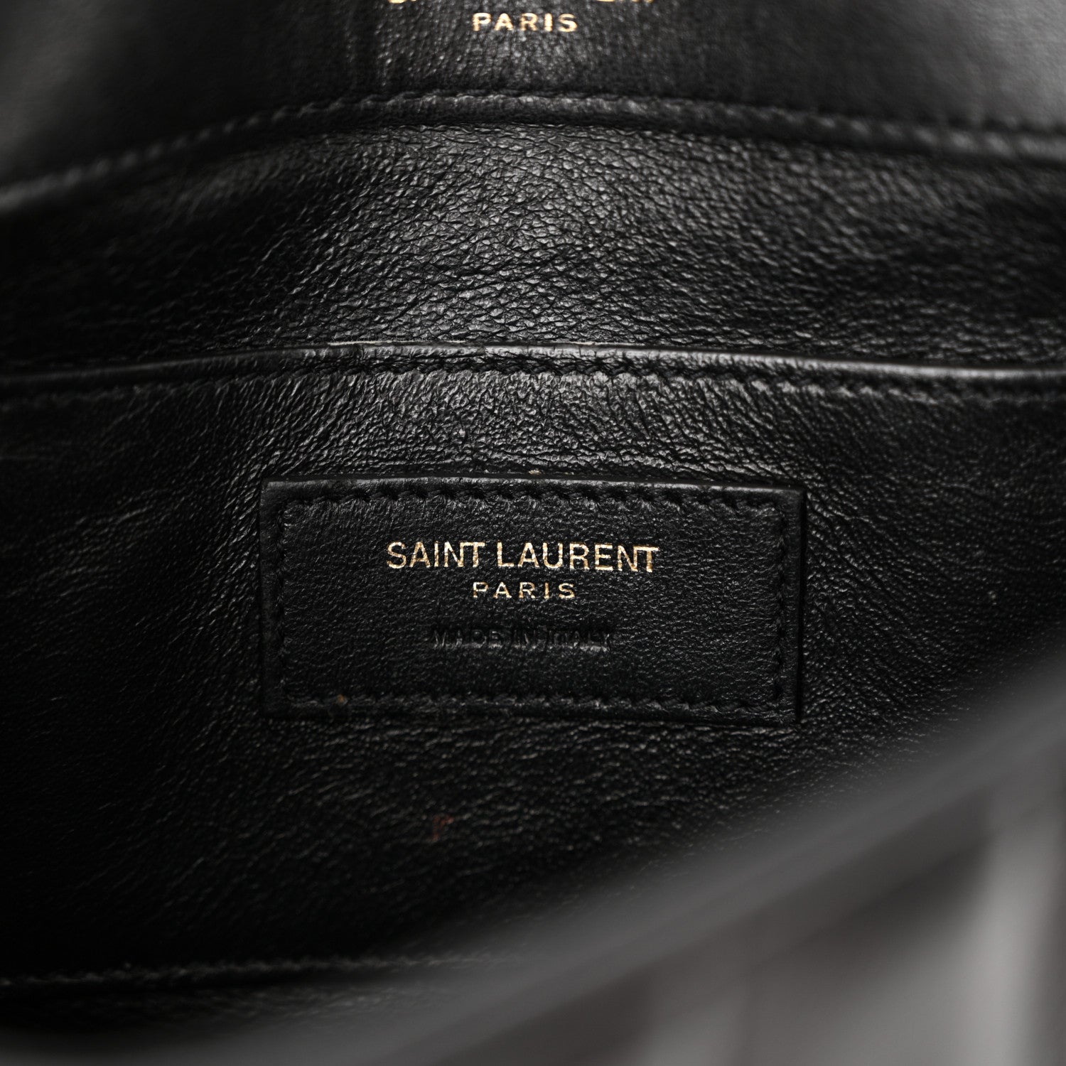 Saint Laurent Lambskin Matelasse Monogram Small Vicky Chain Bag Black 6 of 12