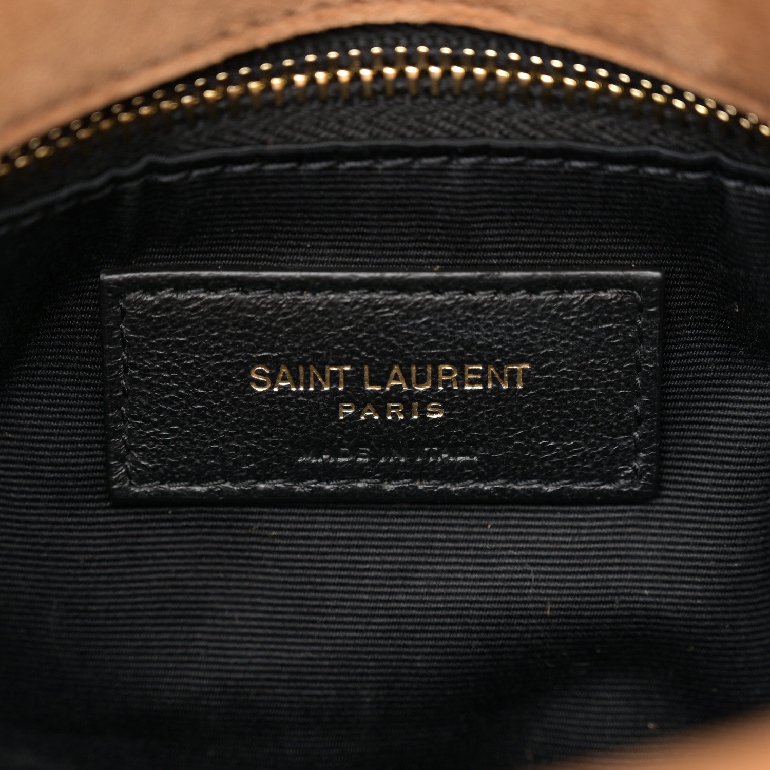 Saint Laurent Suede Calfskin Quilted Small Loulou Puffer Monogram Chain Satchel Cinnamon 6 of 11