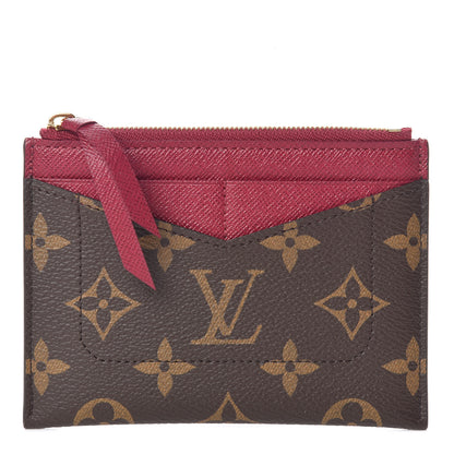 Louis Vuitton Monogram Zipped Card Holder Fuchsia 1 of 5