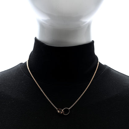 Cartier 18K Pink Gold Interlocking LOVE Necklace 2 of 4