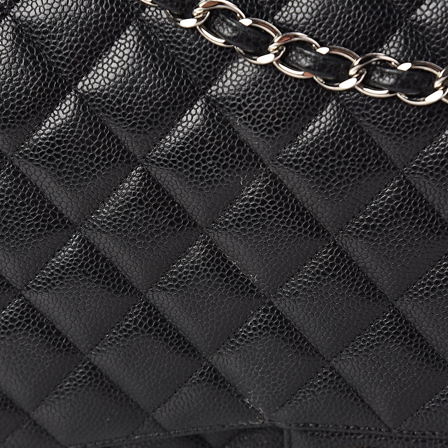 Caviar Quilted Maxi Double Flap Black