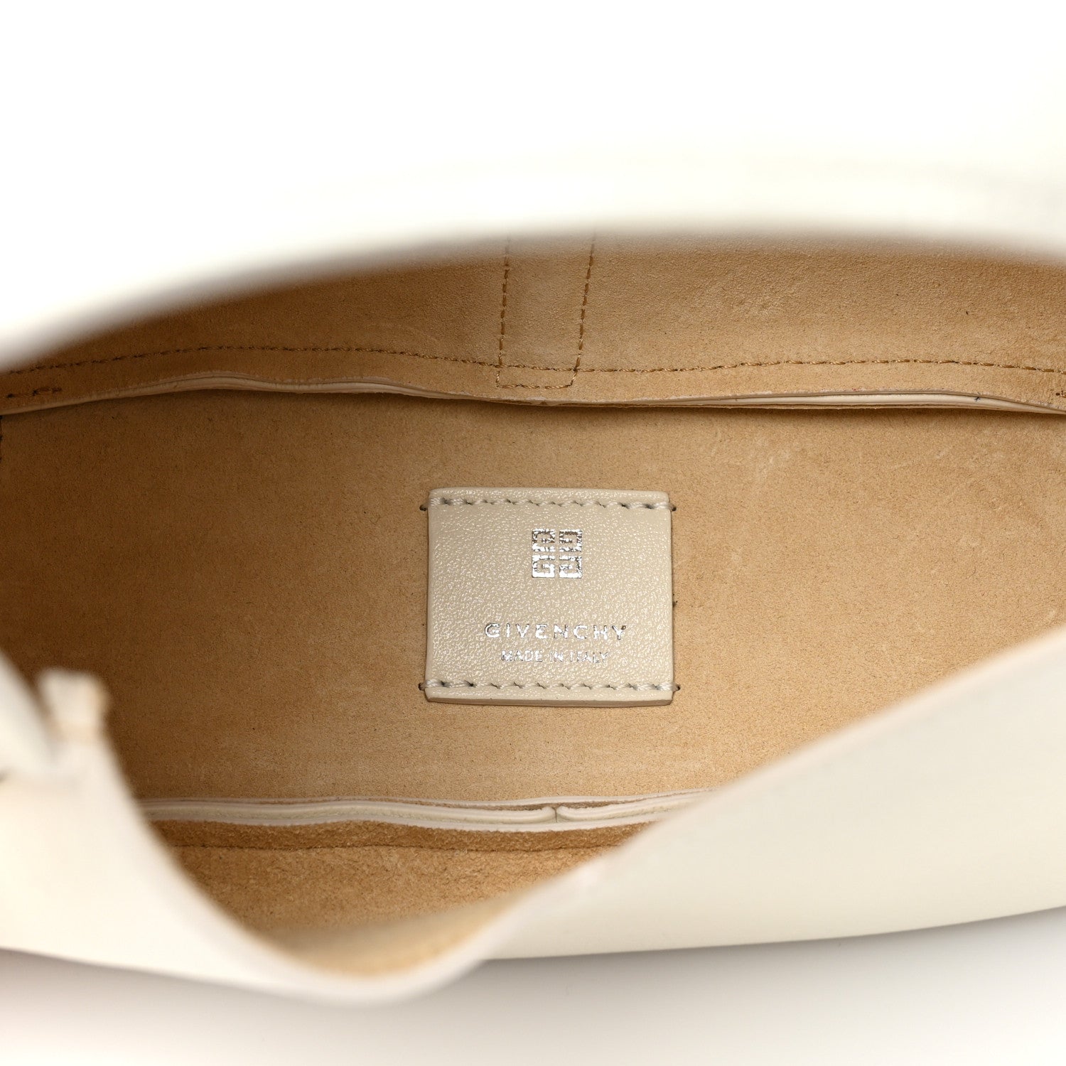 Givenchy Textured Calfskin Mini G Hobo Ivory 4 of 7