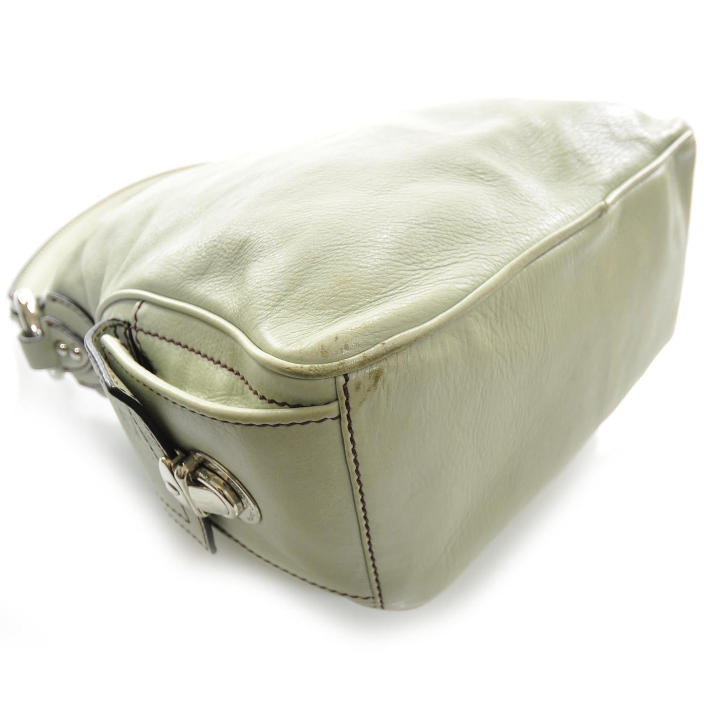 Leather Multipocket Hobo Thistle Green