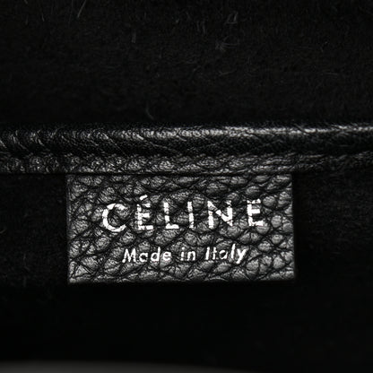 Celine Drummed Calfskin Nano Luggage Black 6 of 12