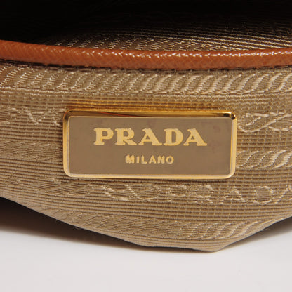 Prada Saffiano Medium Galleria Double Zip Tote Caramel 11 of 12