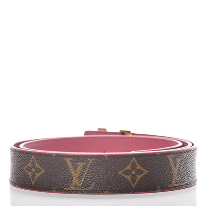 Louis Vuitton Monogram Calfskin 30mm LV Initiales Reversible Belt 90 36 Fuchsia 3 of 6