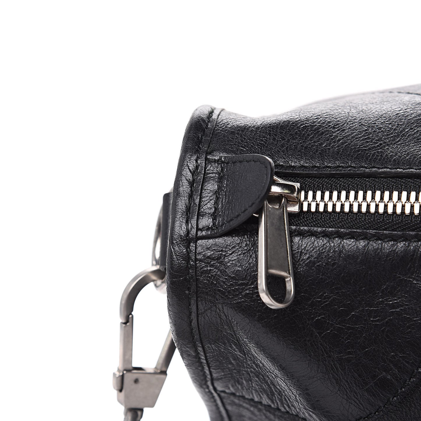 Fluffy Calfskin Morpheus Weekender Duffle Black