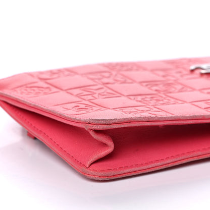 Chanel Lambskin Precious Symbols Pochette Coral 8 of 10