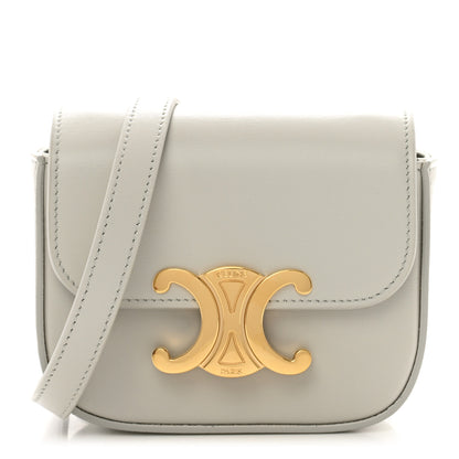 Celine Calfskin Mini Triomphe Chalk 1 of 7
