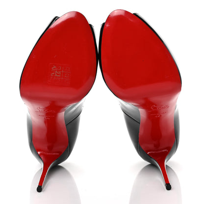 Christian Louboutin Patent New Very Prive 120 Pumps 40 Black Red 5 of 6
