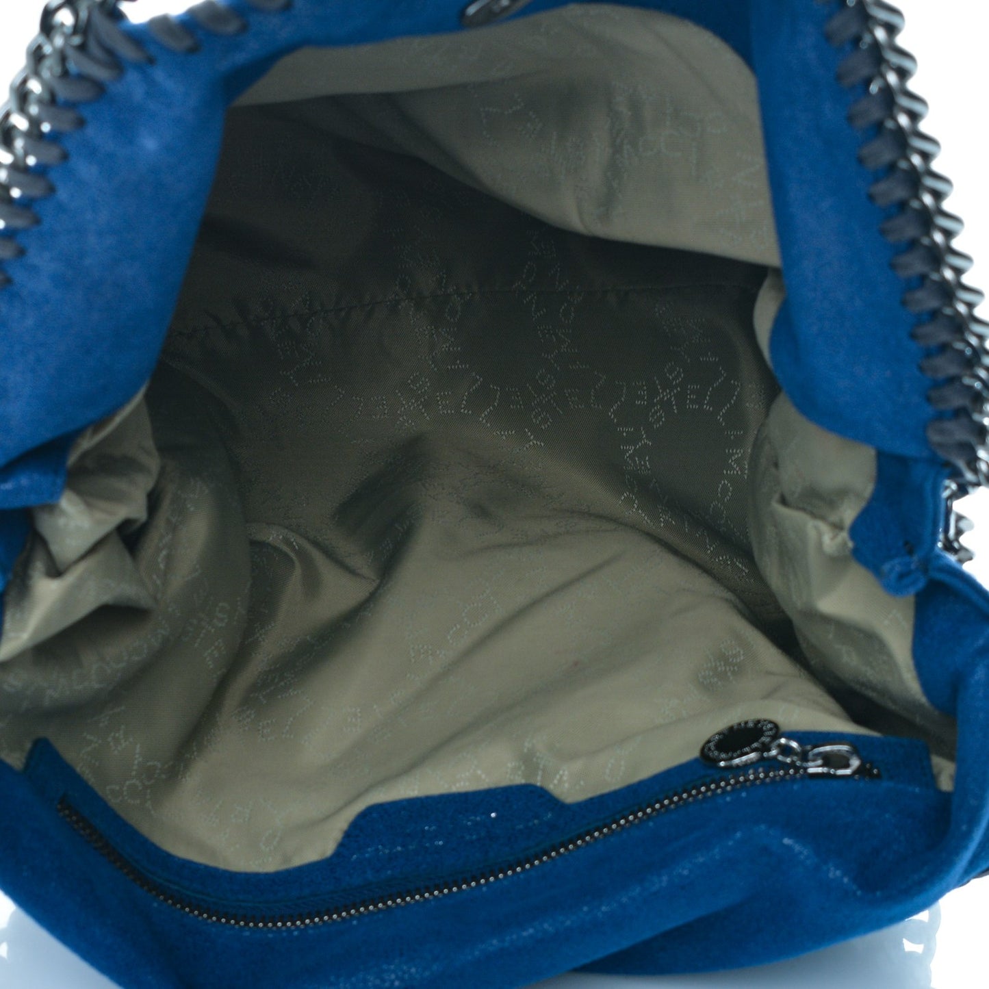 Shaggy Deer Falabella Fold Over Tote Blue