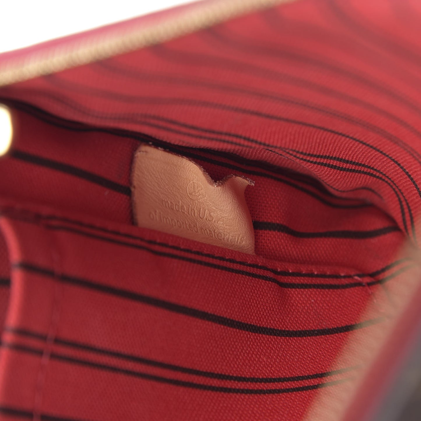 Monogram Neverfull MM GM Pochette Cherry