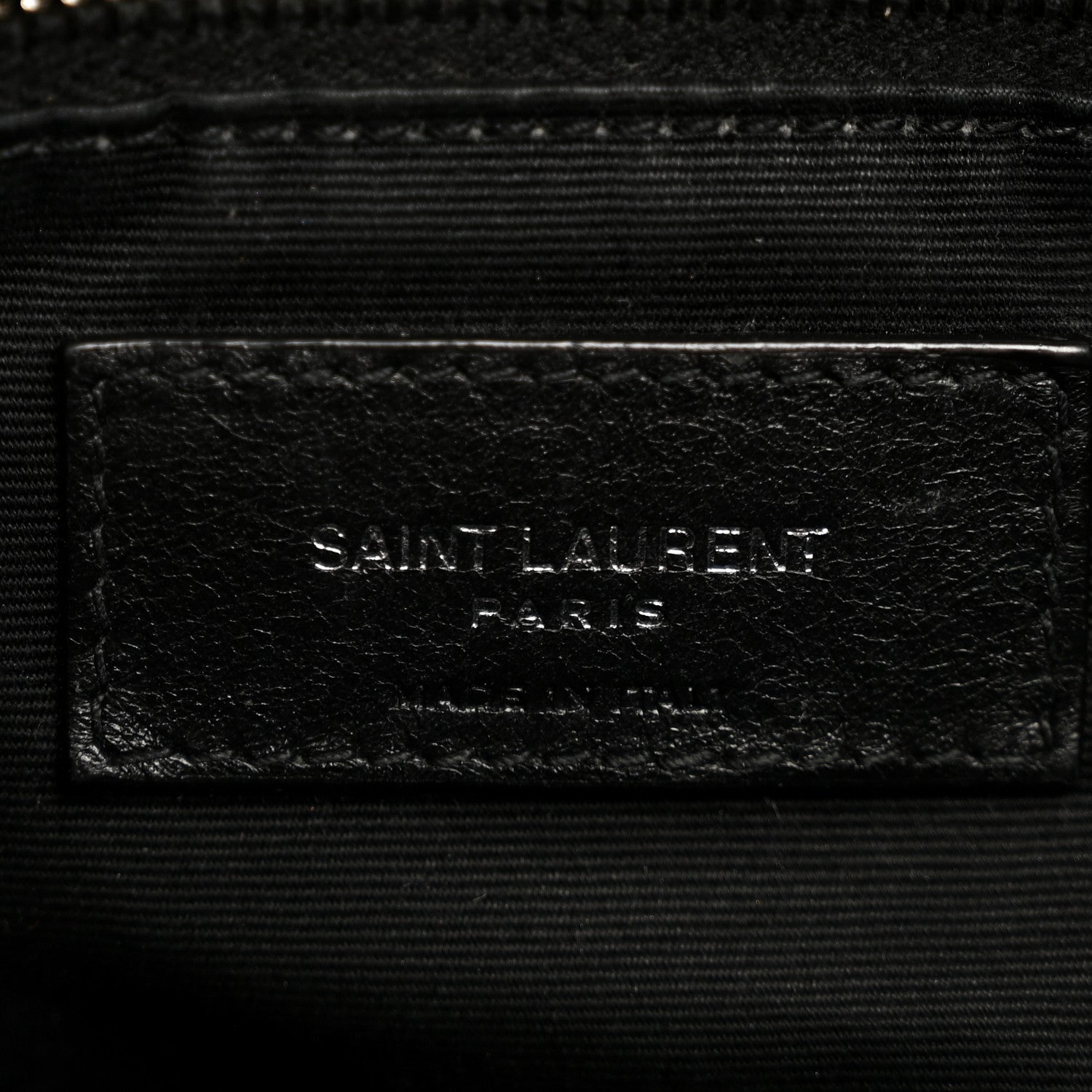 Saint Laurent Lambskin Quilted Medium Loulou Puffer Monogram Chain Satchel Black 6 of 13