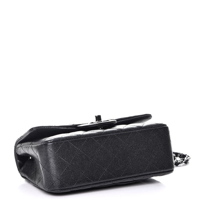 Chanel Iridescent Caviar Quilted Mini Rectangular Flap Black 4 of 7