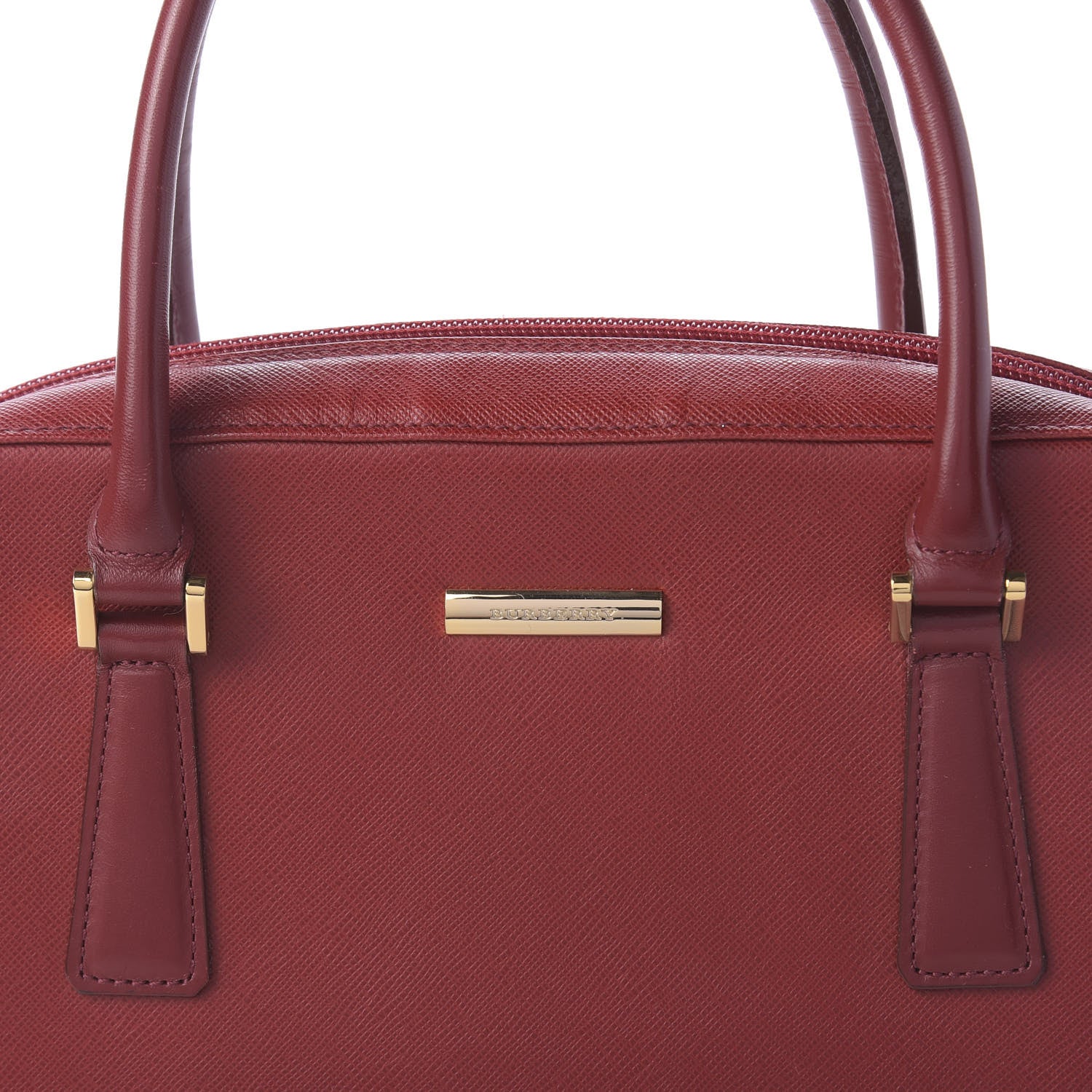 Burberry Textured Calfskin Tote Red 9 of 9