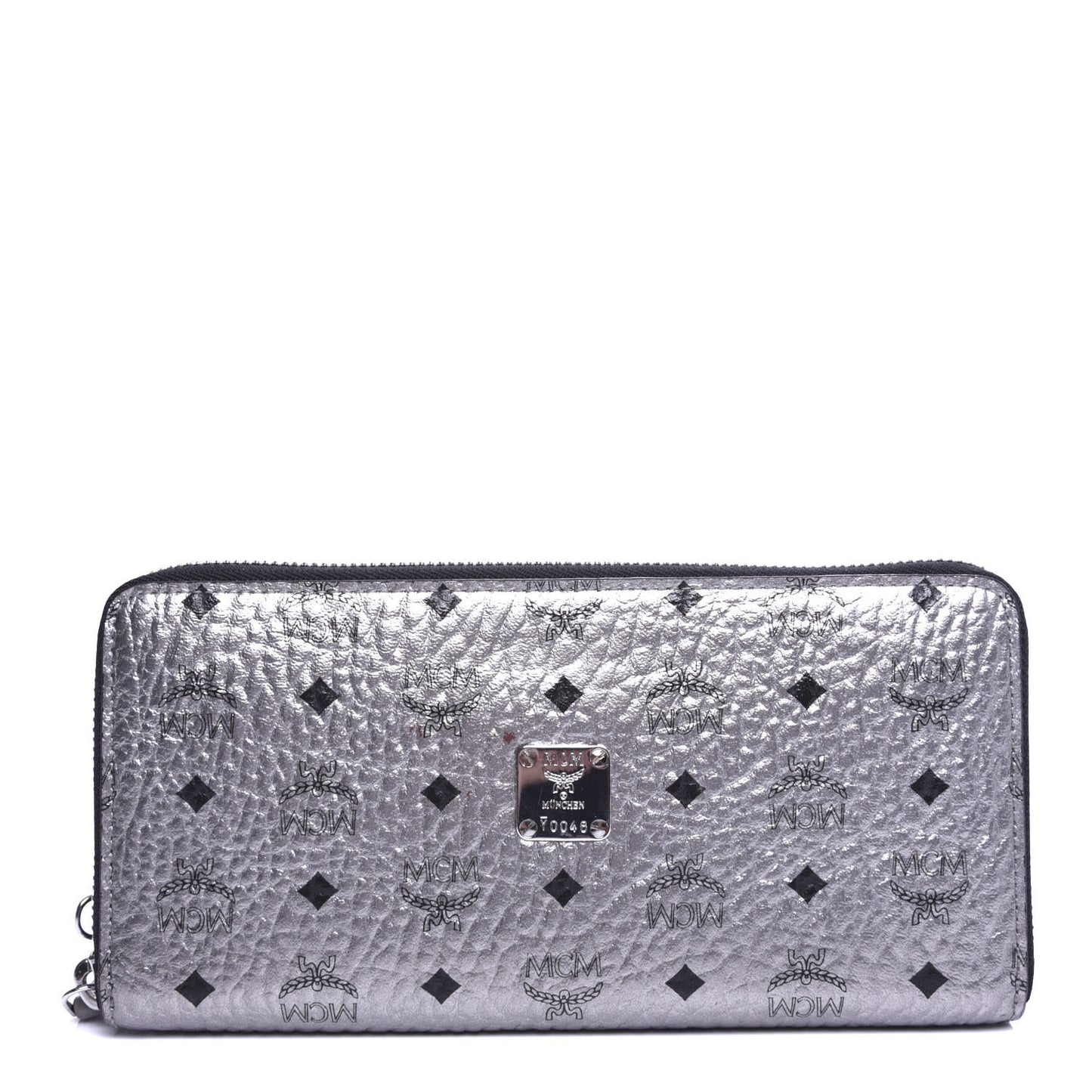 Visetos Large Zip Around Wallet Silver