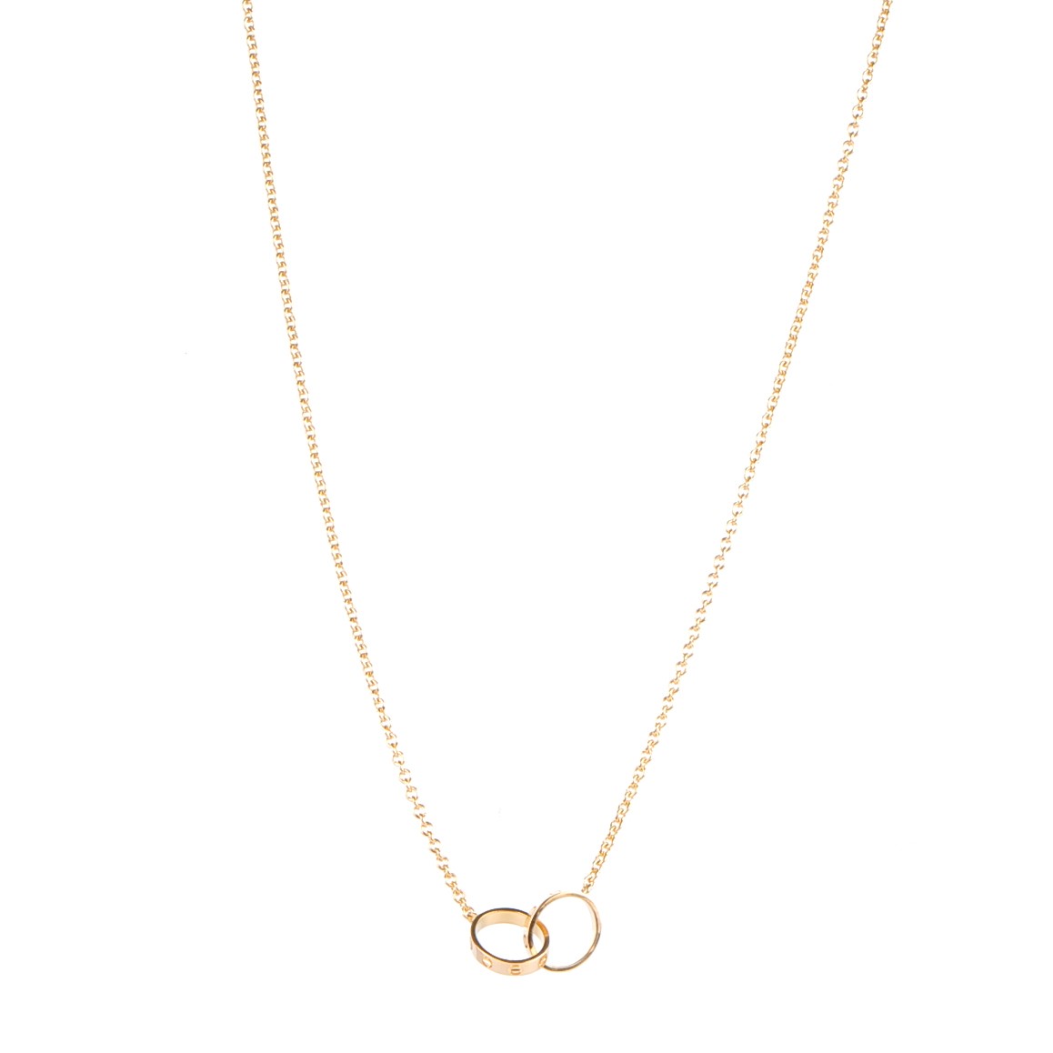 18K Yellow Gold Interlocking LOVE Necklace