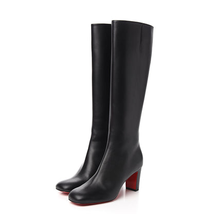 Christian Louboutin Calfskin Cadrilla Botta 70 Tall Boots 40.5 Black 3 of 7