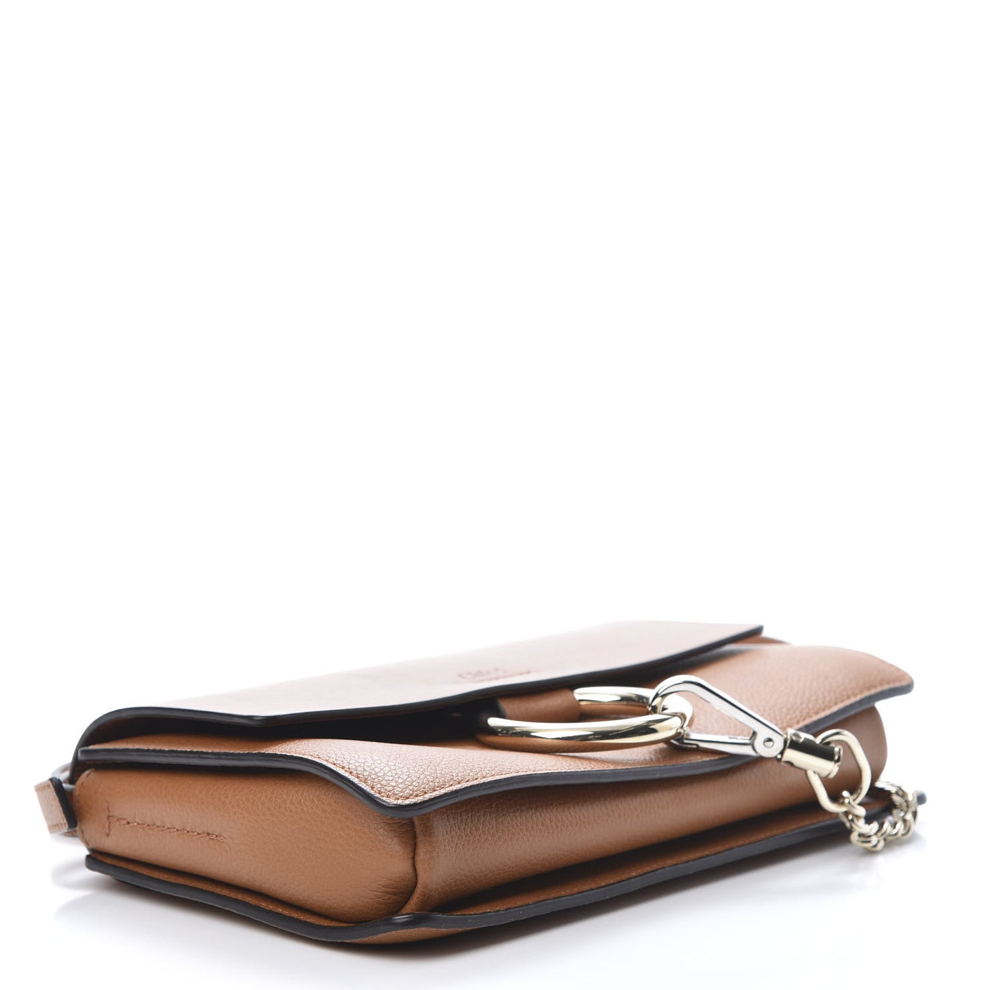 Calfskin Small Faye Shoulder Bag Tobacco