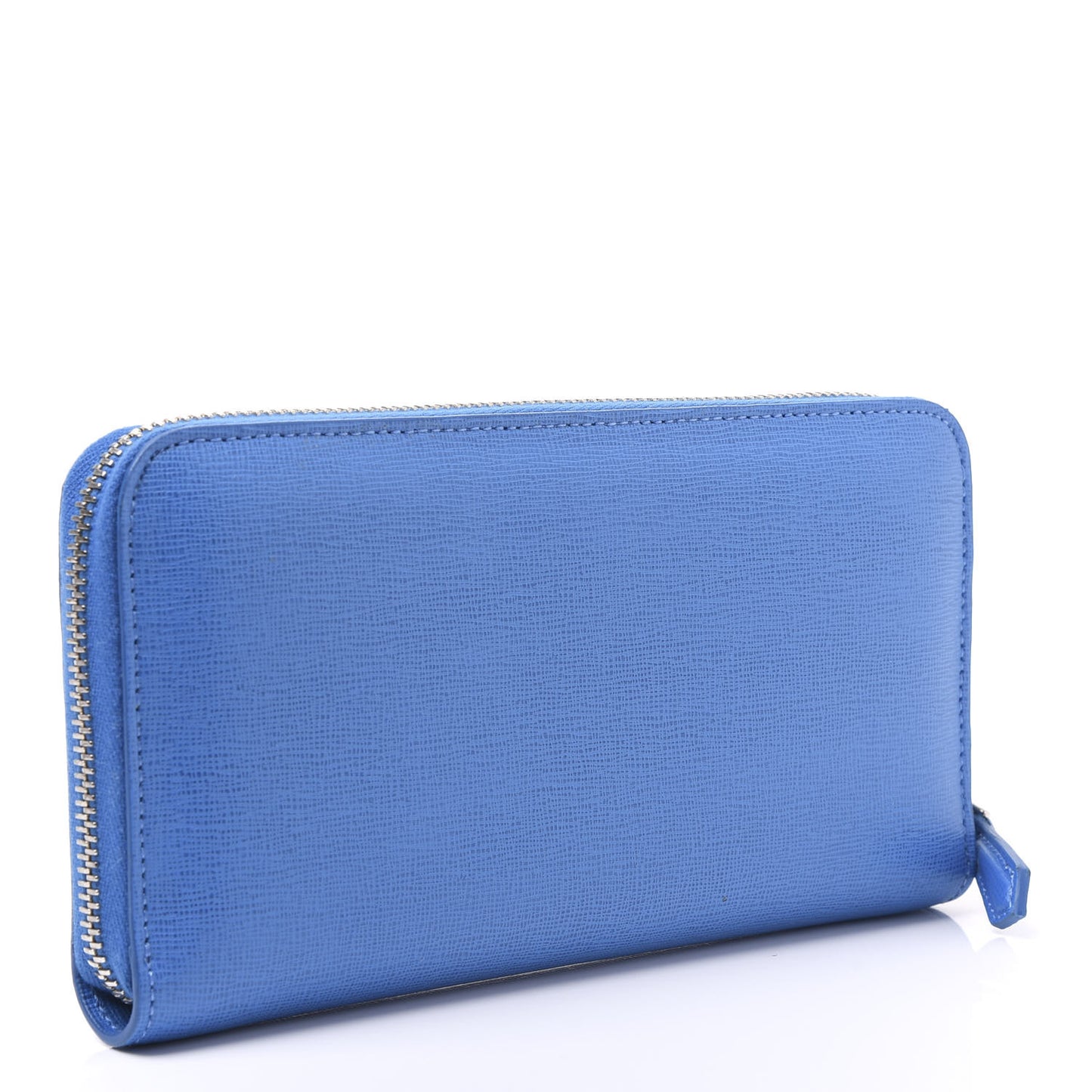 Vitello Elite Crystal Eye Monster Zip Around Wallet Royal Blue Papavero Multicolor