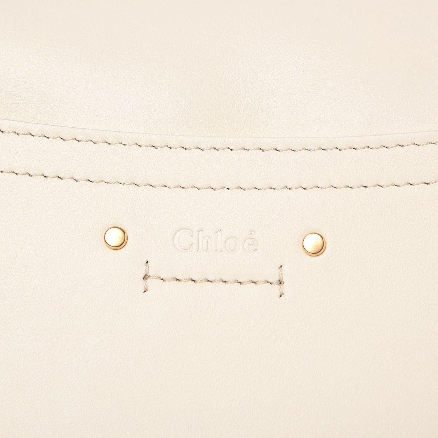 Chloe Calfskin Medium Roy Bag Natural White 8 of 10