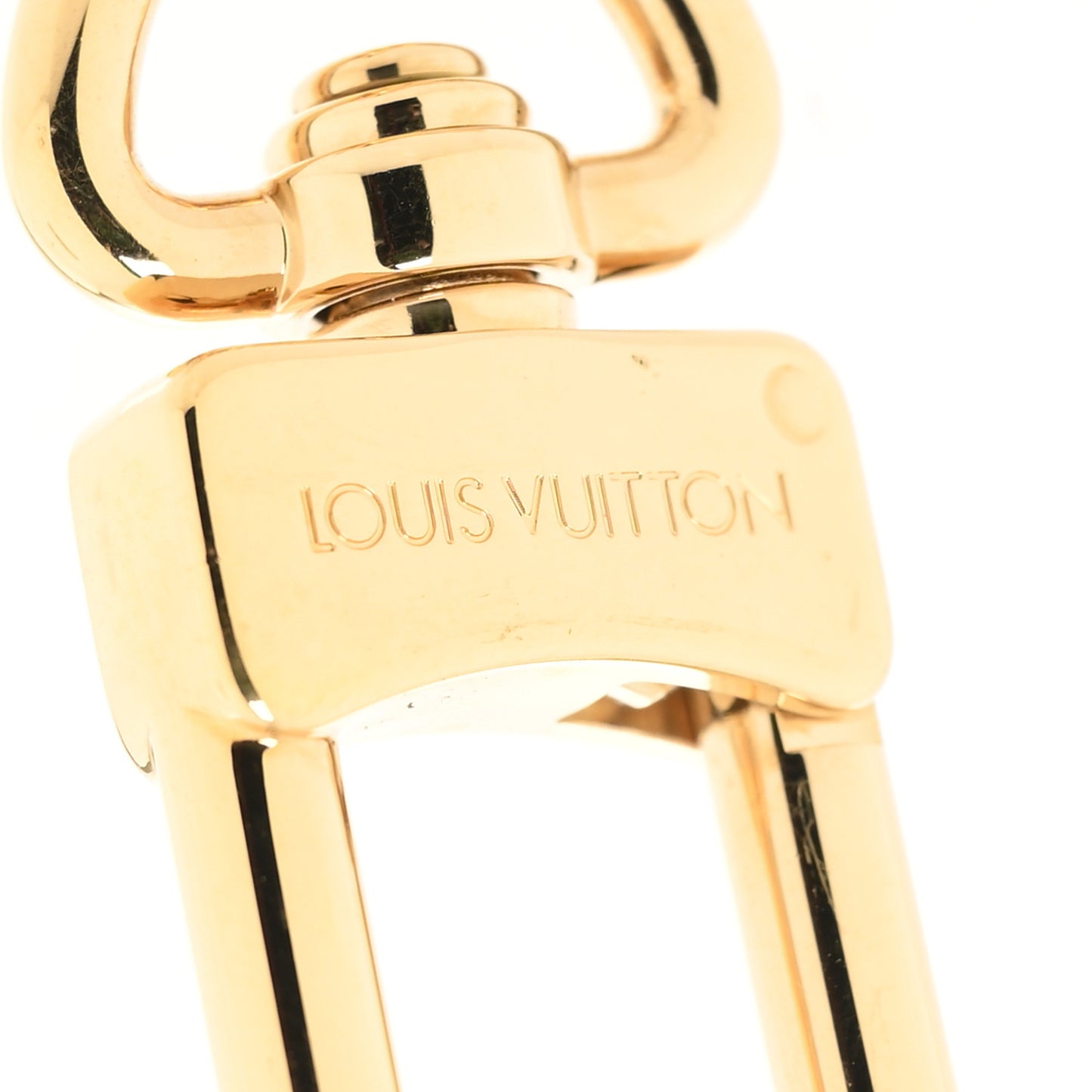 Metal Taurillon LV Capucines Bag Charm Key Holder Black