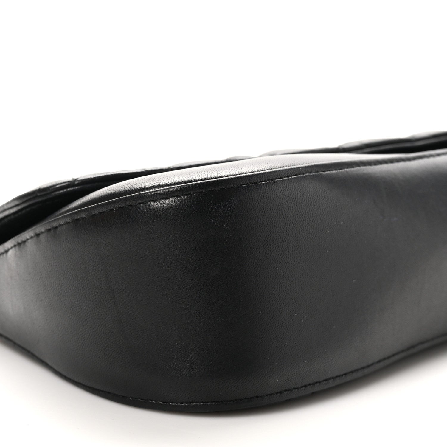 Christian Dior Lambskin Cannage Flap Shoulder Bag Black 9 of 12
