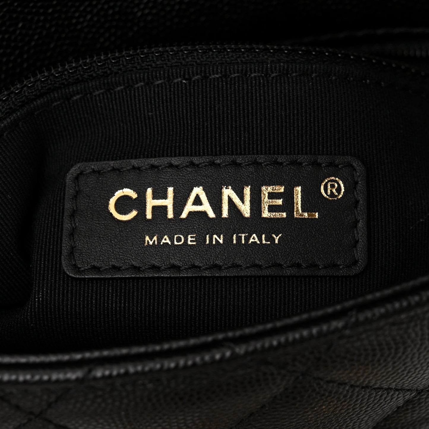 Caviar Quilted Mini CC You Flap Black