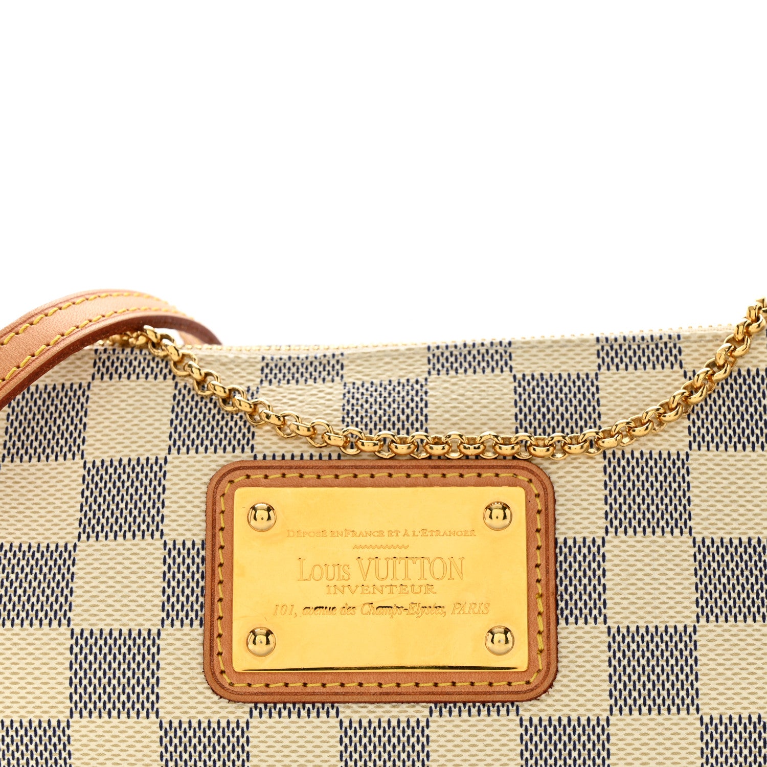 Louis Vuitton Damier Azur Eva Clutch 8 of 11