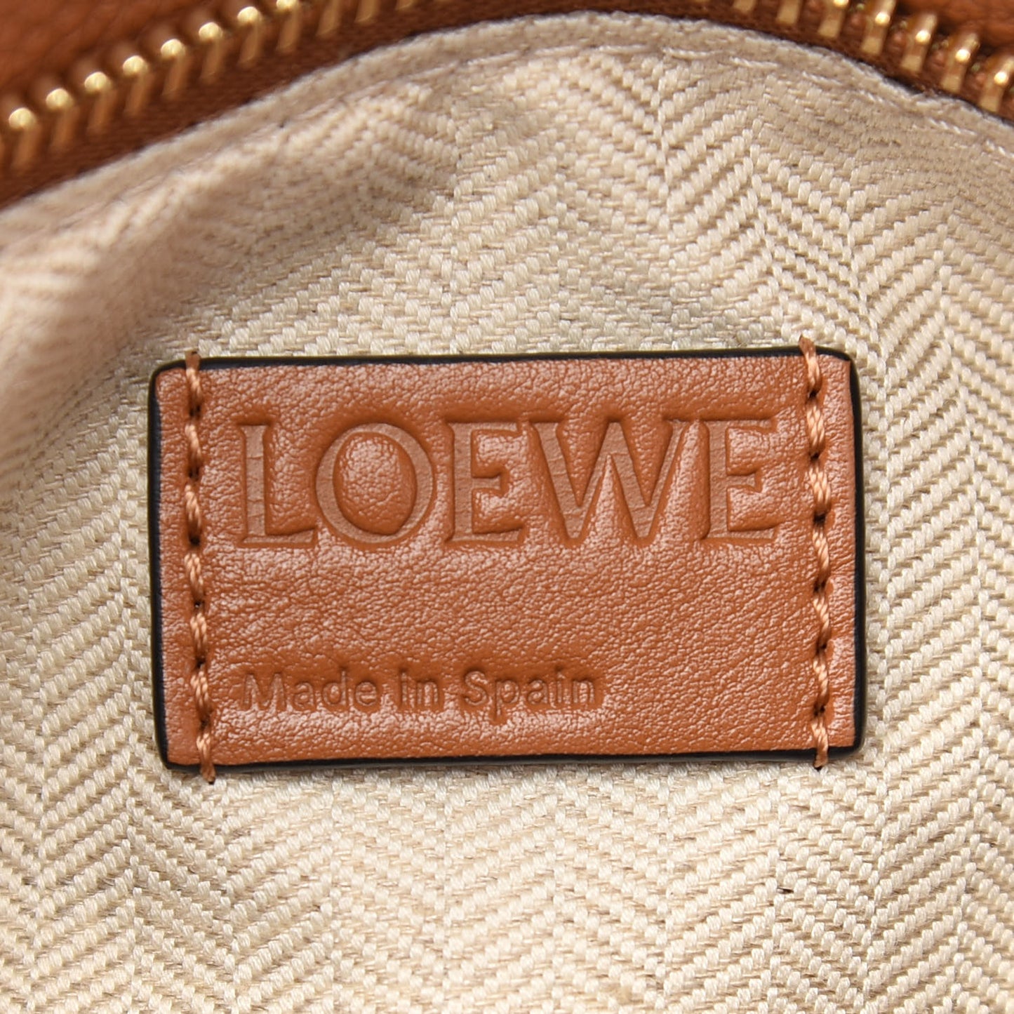 Calfskin Medium Puzzle Bag Tan