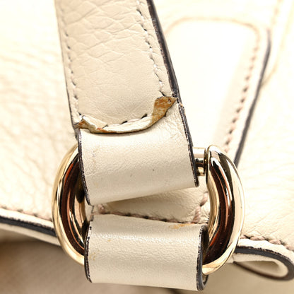 Gucci Pebbled Calfskin Medium Soho Shoulder Bag Off White 11 of 14