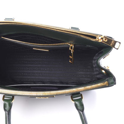 Prada Saffiano Small Galleria Double Zip Tote Smeraldo 5 of 12