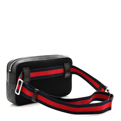 Gucci Soft GG Supreme Monogram Web Belt Bag Black Grey 3 of 10
