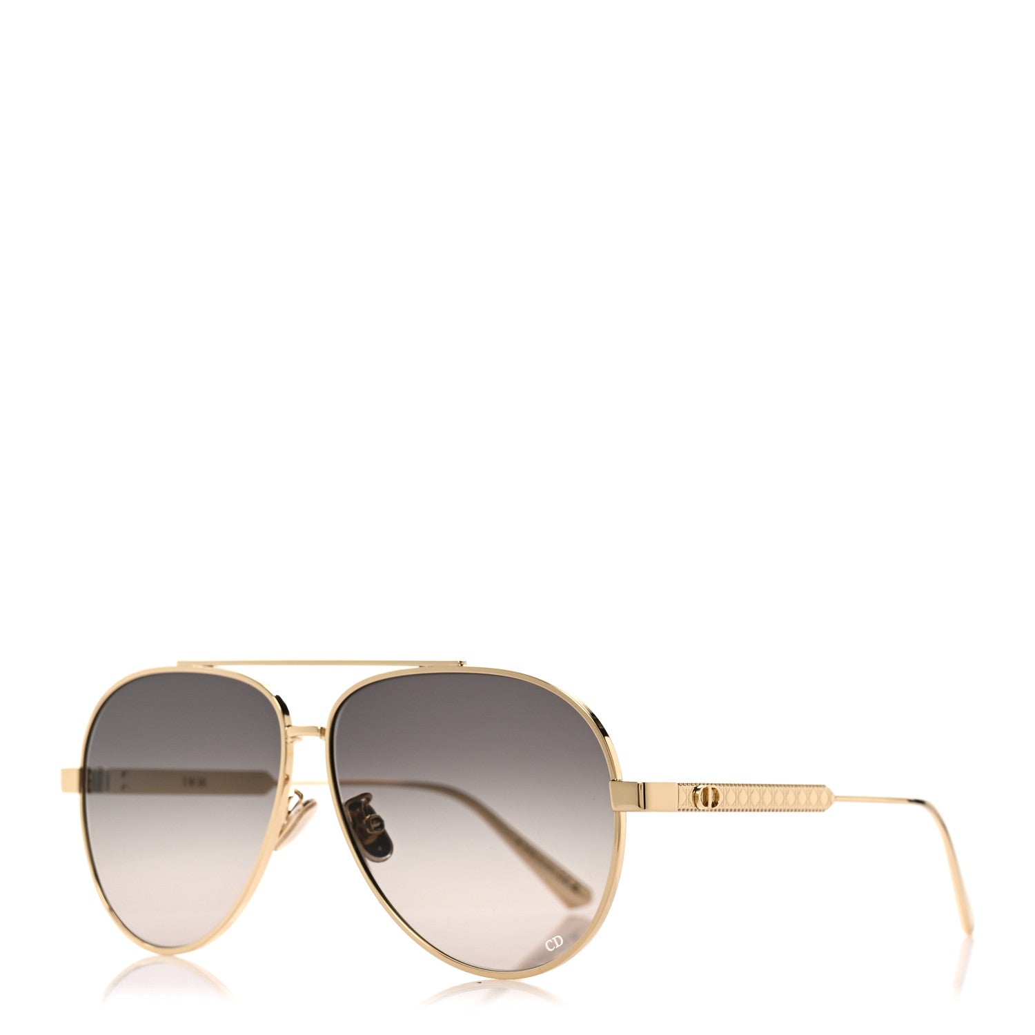 Christian Dior DiorCannage A1U Metal Sunglasses Gold 1 of 7